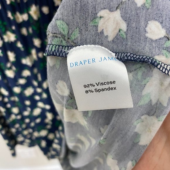Draper James Blue Floral Midi Dress - Picture 7 of 11